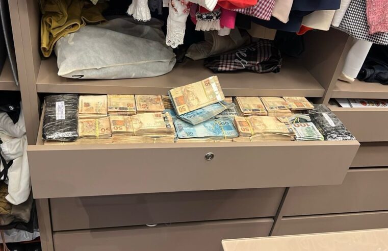 PF apreende mais de R$ 3 milhões na casa de ex-prefeito investigado por suposto desvio de emendas