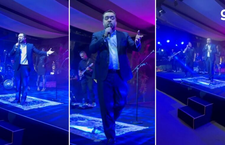 VÍDEO: Cláudio Castro canta ‘Evidências’ em jantar com Alexandre de Moraes