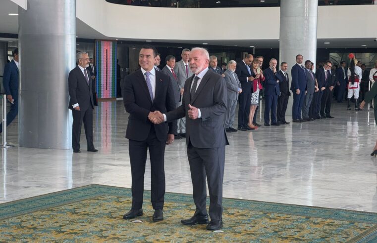 Lula recebe presidente do Equador em meio ao esforço para encontrar novos mercados para produtos brasileiros