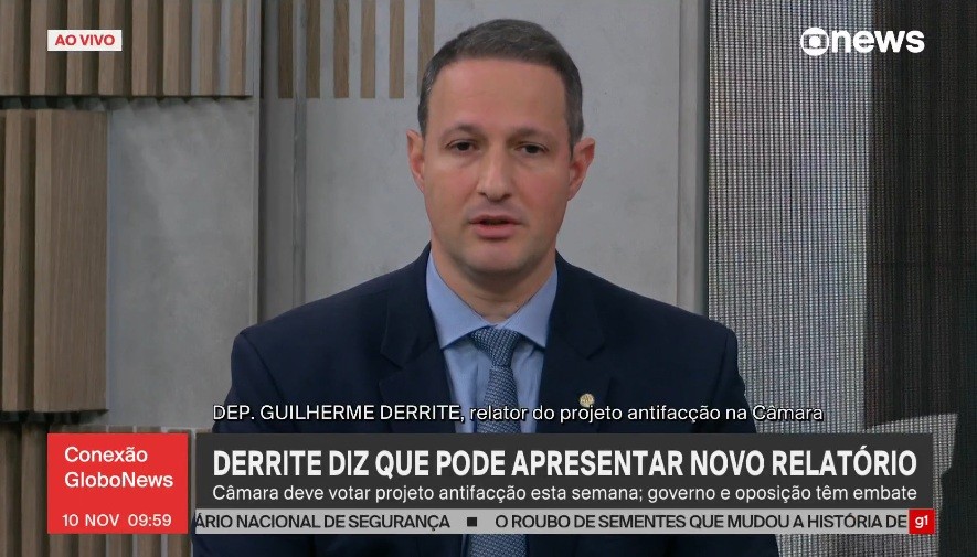 Derrite diz haver ‘muita ideologia política’ nas críticas do governo ao seu relatório do PL antifacção na Câmara